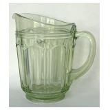 Anchor Hocking Uranium Glass Colonial Pitcher