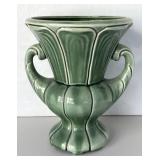 McCoy Floraline Two Handled Green Urn
