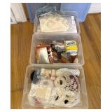 Sewing & Needlework Supplies In 3 Bins