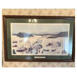 Grandma Moses Winter Scene Print