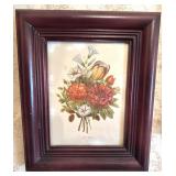 Vintage J.L. Prevost Floral Small Framed Print