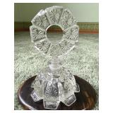 Starburst Glass Perfume Bottle Vintage Art Deco