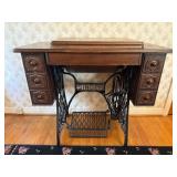 Antique Singer Treadle Sewing Cabinet