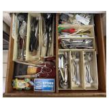 Kitchen Utensils & Flatware Drawer Lot