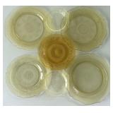 Yellow Depression Glass Plates