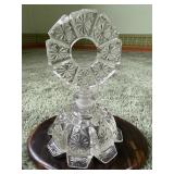 Starburst Glass Perfume Bottle Vintage Art Deco