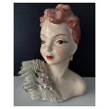 Lady Head Vase Bust