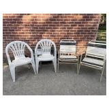 Outdoor Patio Chairs Lot of Four