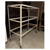 Rolling Metal Shelf Frame