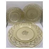 Federal Glass Rosemary Dutch Rose Yellow