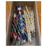 Vintage Icicle Glass Ornaments