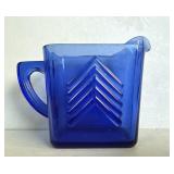 Hazel Atlas Cobalt Blue Glass Creamer Pitcher