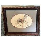Nancy H. Strailey Hand signed carousel Horse Art