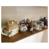 Decorative Ceramics & Kitchenware On Shelf