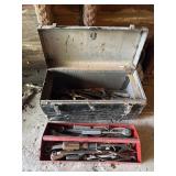 Black Tool Box With Hand Tools +