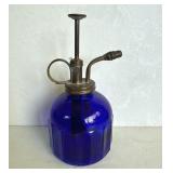 Cobalt Blue Glass Plant Mister Vintage Small Jar