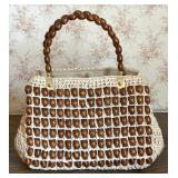 Italian Woven Handbag Mid Century Exclusive Carina