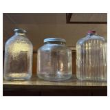 Large Vintage Glass Storage Jars