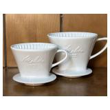 Melitta Porcelain Coffee Filter Cones 101 &102
