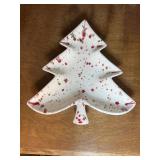 MCM Splatter Paint Christmas Tree Tray