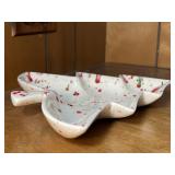 MCM Splatter Paint Christmas Tree Tray