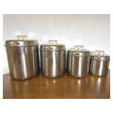 Revere Ware MCM Stainless Steel Canister Set