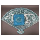 Fenton Glass Hobnail Salt Cellar & Fan