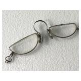 Pince-nez Antique Victorian Era Eyeglasses Clip On