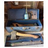 Blue Tool Box & Hand Tools