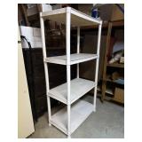 White Plastic Storage Shelf
