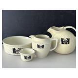 Hall Silhouette Tavern Serving Dishes Pitcher
