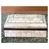 Camel Bone & Brass Trinket Box