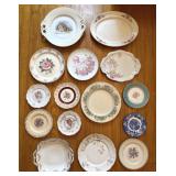 Vintage Floral China Plates Assortment