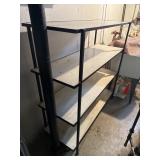 Mid Century Metal & Wood Shelving Unit