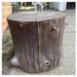 Rustic Tree Stump Table or Fire Pit Seat