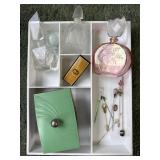 Vintage Vanity Perfume Bottles & Hat Pins