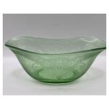 Anchor Hocking Uranium Glass Cameo Banana Boat