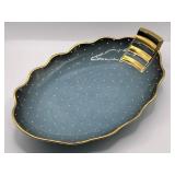 Mid Century Carlton Ware Bleu Royale Ceramic Dish