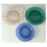 Tiara Jeanette & Hazel Atlas Glass Plates