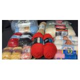 Assorted Yarn 19 Skeins Red Heart Sayelle