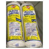 2 Rolls Warpï¿½s 3 Mil Plastic Sheeting