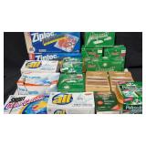 Assorted Cleaning Supplies & Ziplocks