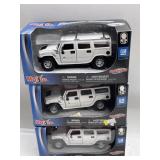 3 Maisto Power Racer Hummer H2 Vehicles