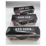 3 Rubber Band Race Cars 7in