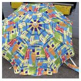 Colorful Beach Umbrella Approx 6ft Wide