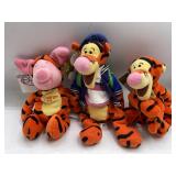 3 Disney Store Tigger & Piglet Plush