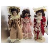 Heritage Dolls Victorian Style Porcelain Dolls