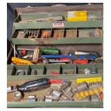 Tool Box w Assortment of Tools