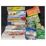 Assorted Kitchen Supplies Bags  Cleaning & More