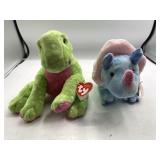 Ty Pluffies Stomps & Tromps Plush Pair
